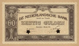 Dutch Caribbean 60 Gulden, 1914 obverse