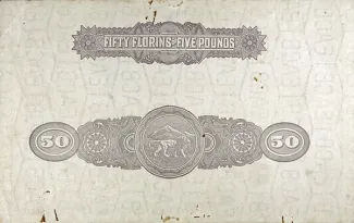 East Africa 50 Florins, 1920 reverse