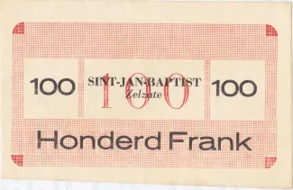 East Flanders, Province of 100 Francs, obverse