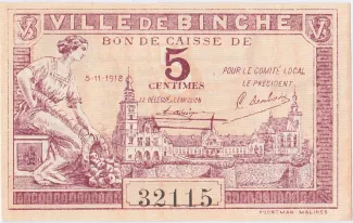 East Flanders, Province of 5 Centimes, 1918 obverse
