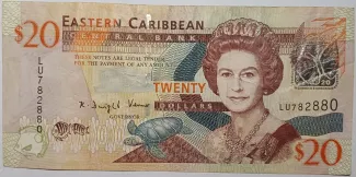 Eastern Caribbean States 20 Dollars, 2008 image