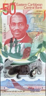 Eastern Caribbean States 50 Dollars, 2024 P-62 obverse