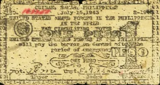 Eastern Samar 1 Peso, 1943 obverse