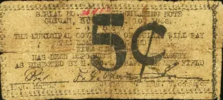 Eastern Samar 5 Centavos, 1942 obverse