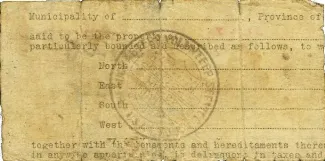 Eastern Samar 5 Pesos, 1943 reverse