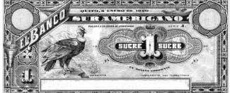 Ecuador 1 Sucre, 1920 obverse
