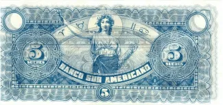 Ecuador 5 Sucres, 1920 reverse