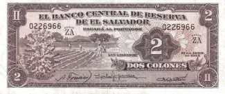 El Salvador 2 Colones, 1958 image