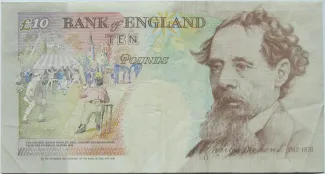 England 10 Pounds - Elizabeth II, 1992-1993 reverse