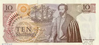 England 10 Shillings, 1966-1970 - Signature: JSF reverse