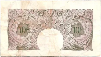 England 10 Shillings, 1940-1948 P-366 reverse