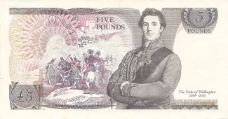 England 5 Pounds - Elizabeth II, 1971-1991 reverse