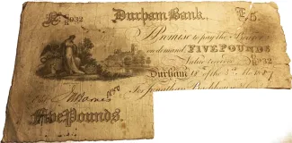 England 5 Pounds, 1813-1896 obverse