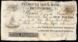 England 5 Pounds, 1819 obverse