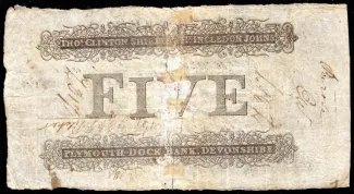 England 5 Pounds, 1819 reverse