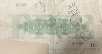 England 5 Pounds, 1884-1886 reverse