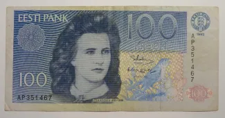 Estonia 100 Krooni, 1991-1992 obverse