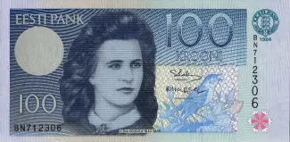 Estonia 100 Krooni, 1994 obverse