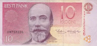 Estonia 10 Krooni, 1994 obverse