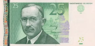 Estonia 25 Krooni, 2002-2007 obverse