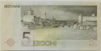 Estonia 5 Krooni, 1991-1992 (1992-1994) reverse