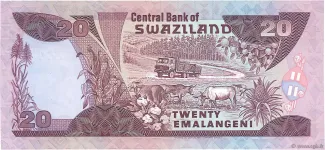 Eswatini 20 Emalangeni, 1986 reverse