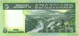 Eswatini 5 Emalangeni, 1974 reverse