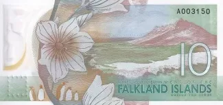 Falkland Islands 10 Pounds - Charles III, 2025 reverse