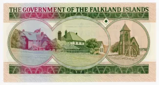 Falkland Islands 10 Pounds - Elizabeth II, 1986 reverse