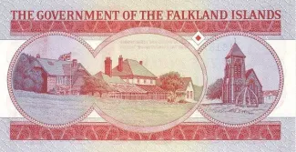 Falkland Islands 5 Pounds, 1983 P-12 reverse