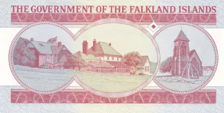 Falkland Islands 5 Pounds - Elizabeth II, 2005 reverse