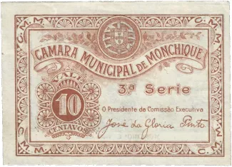 Faro, District of 10 Centavos, obverse