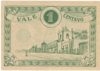 Faro, District of 1 Centavo, reverse