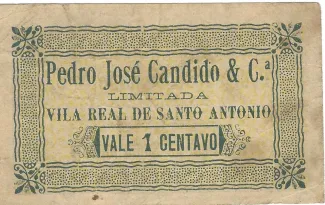 Faro, District of 1 Centavo, obverse