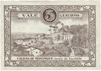 Faro, District of 5 Centavos, reverse