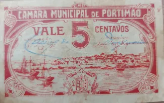 Faro, District of 5 Centavos, obverse