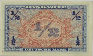 Federal Republic of Germany 1/2 Mark, 1948 reverse