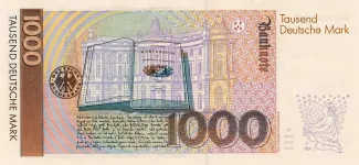 Federal Republic of Germany 1.000 Mark, 1991-1993 reverse