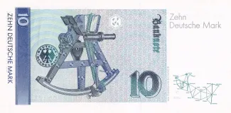 Federal Republic of Germany 10 Mark, 1989-1999 reverse