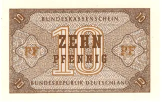 Federal Republic of Germany 10 Pfennigs, 1967 P-26 obverse
