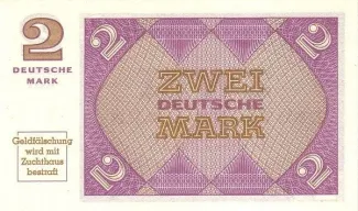 Federal Republic of Germany 2 Mark, 1967 P-29 reverse