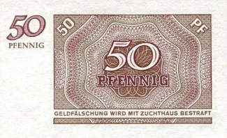 Federal Republic of Germany 50 Pfennigs, 1967 P-27 reverse