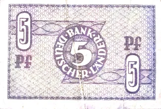 Federal Republic of Germany 5 Pfennigs, 1948 reverse