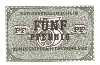 Federal Republic of Germany 5 Pfennigs, 1967 P-25 obverse