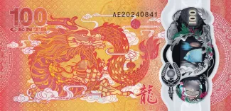 Fiji 100 Cents, 2023 reverse