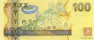 Fiji 100 Dollars - Elizabeth II, 2007 reverse