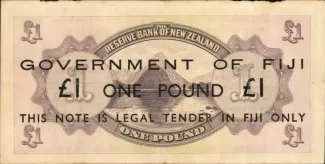 Fiji 1 Liri, 1942 P-45 reverse