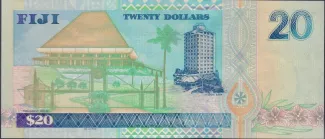 Fiji 20 Dollars - Elizabeth II, 2002 reverse