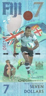 Fiji 7 Dollars, 2017 P-120 obverse