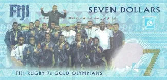 Fiji 7 Dollars, 2017 P-120 reverse